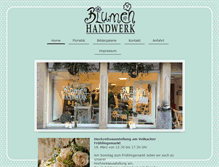 Tablet Screenshot of blumenhandwerk.de